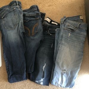 Hollister size 5 jean lot, $10 each